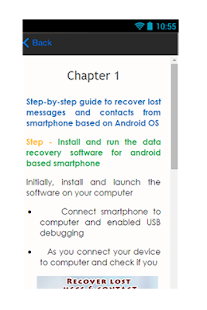 Download Recover Lost Msgs&Contact Tips APK for PC