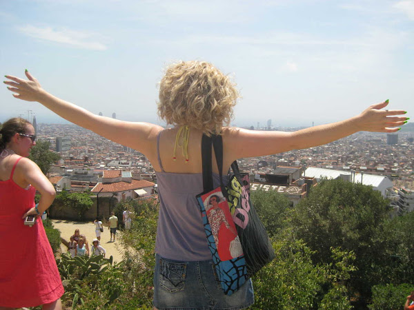Going back a bit. AP showing us Barcelona from on high in the Gaudi park.