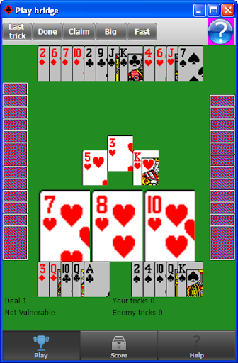 Play bridge solitaire