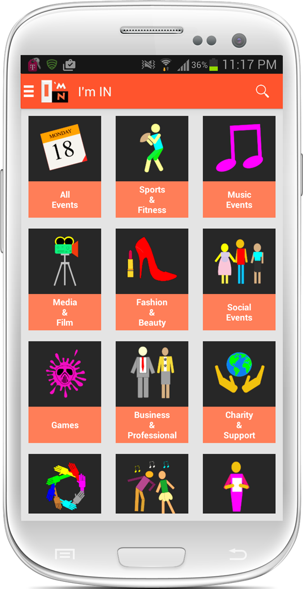 Im IN Plus - Events &amp; Meetups Screen 1