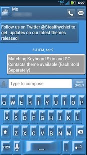 How to download GO SMS Royal Blue Pearl Theme 1.1 mod apk for bluestacks