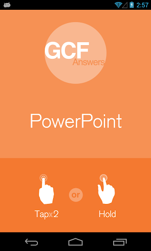 GCF Answers for PowerPoint