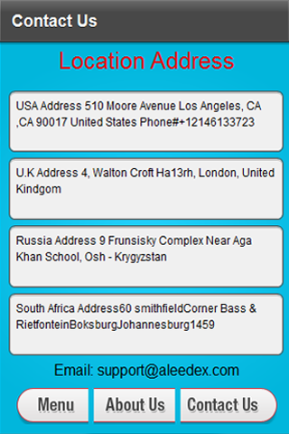 Aleedex Inc - Mobile App