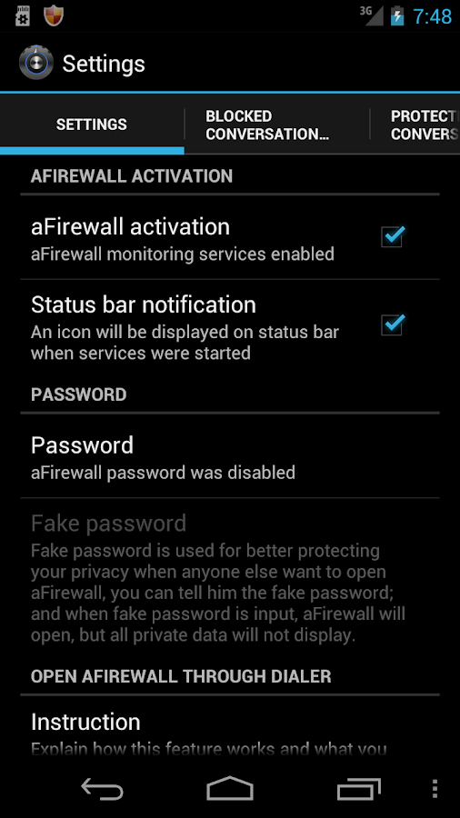 Call & Message blocker - screenshot