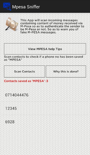 MPESA Sniffer