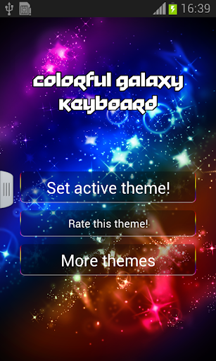 Colorful Galaxy Keyboard