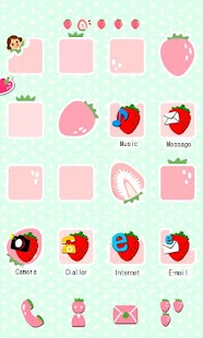 CUKI Theme Pink Strawberry