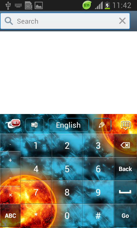 Galaxy Keyboard GO Theme - screenshot
