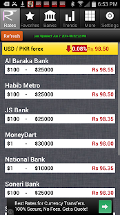 Lastest Pakistan Rupee Exchange Rates APK for Android