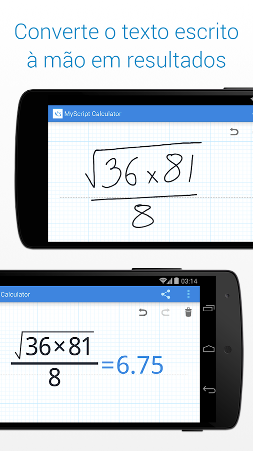   MyScript Calculator: captura de tela 