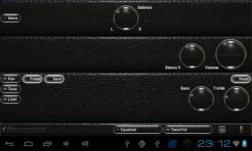 Poweramp skin black lizard