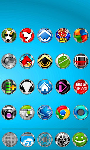 【免費個人化App】Icon Pack HD Clamp Silver-APP點子