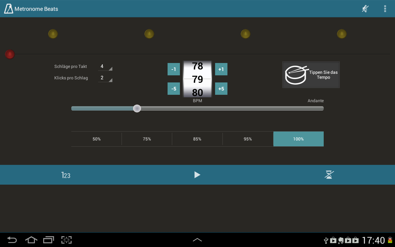 Metronom Beats AndroidApps auf Google Play