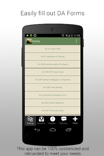 【免費工具App】DA Military Forms-APP點子