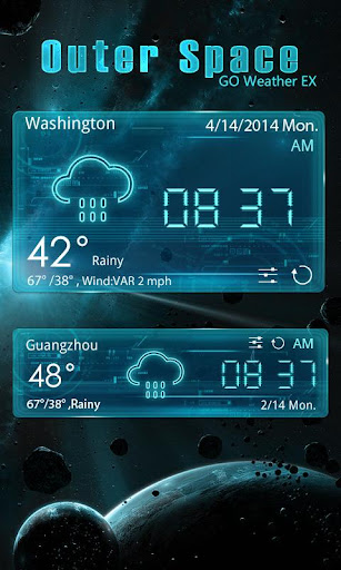 OUTERSPACE THEME GO WEATHER EX