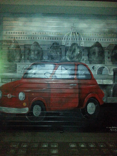Red Car Murales