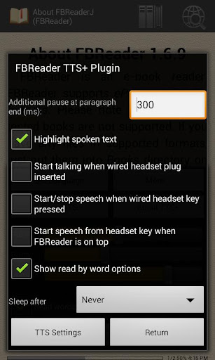 【免費書籍App】FBReader TTS+ Plugin-APP點子