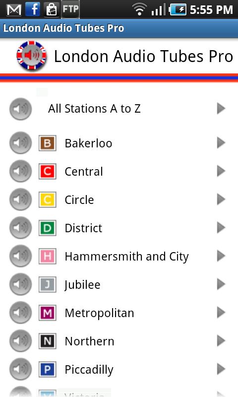 Android application London Audio Tubes Pro screenshort