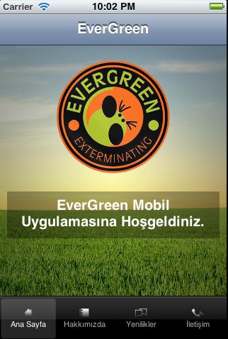 Evergreen Mobil Uygulaması