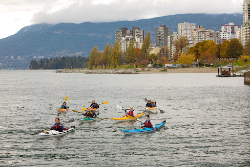 Ecomarine kayaking at Granville Island in British Columbia