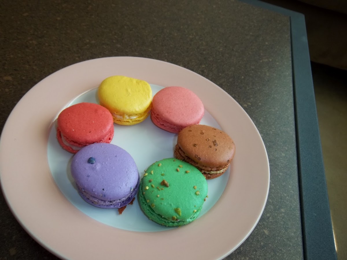 Taste the rainbow French Macaroon!
All were so delicious! My fav was the Salted Caramel