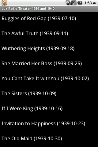 【免費音樂App】Lux Radio Theater V.3 1939-40-APP點子