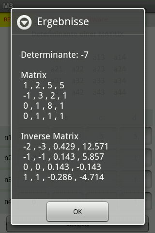 Vektoren Determinanten LGS - Android Apps on Google Play