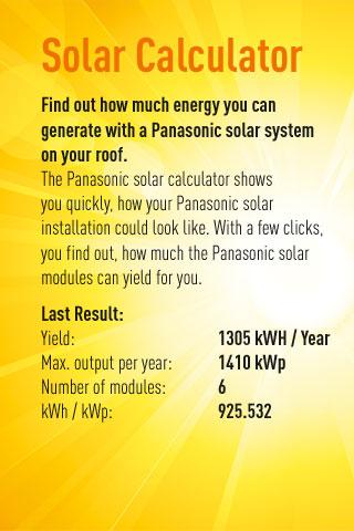 【免費工具App】Panasonic Solar Calculator App-APP點子