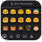 Emoji Keyboard+ WhiteBlueTheme