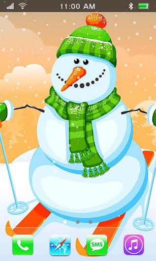 Snowman 2015 HD live wallpaper