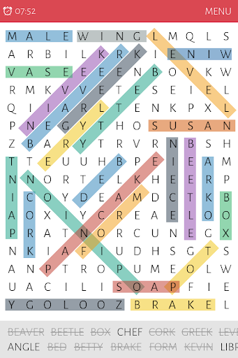 Word Search Colorful 2