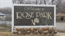 Rose Park Welcome Sign