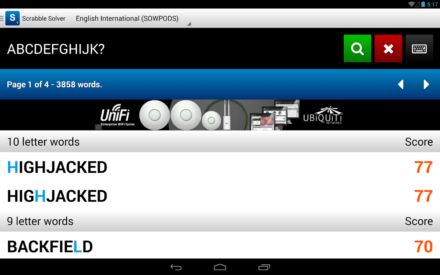 Scrabble Cheat screenshot
