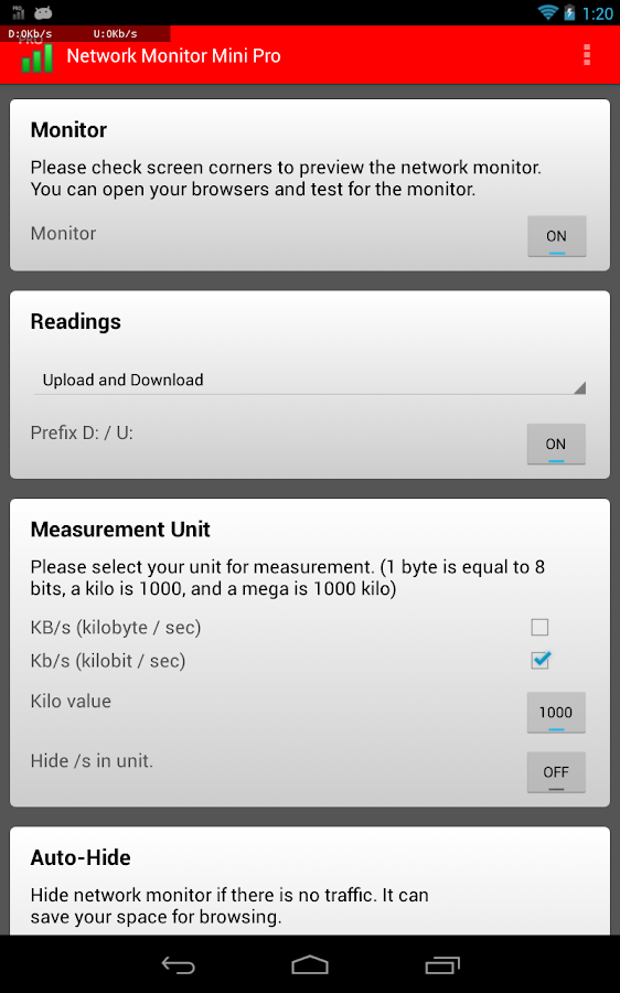   Network Monitor Mini- screenshot 