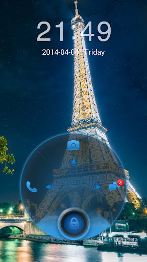 【免費個人化App】Eiffel Tower HD Locker Theme-APP點子