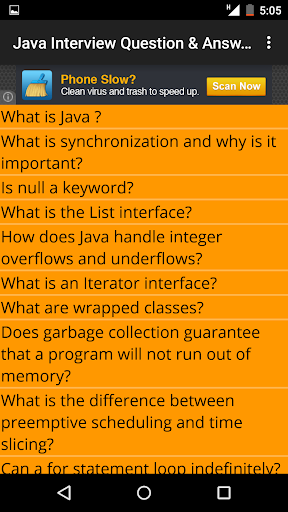 Java Interview Question Answer