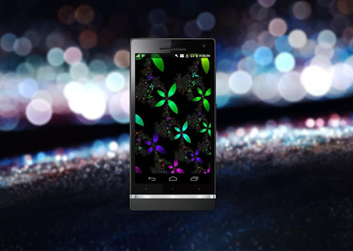 Neon Flowers HD Live Wallpaper