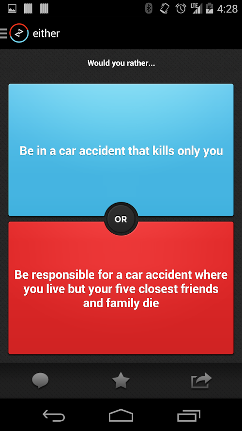 Android application Either screenshort