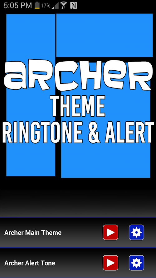 Android application Archer Theme Ringtone &amp; Alert screenshort