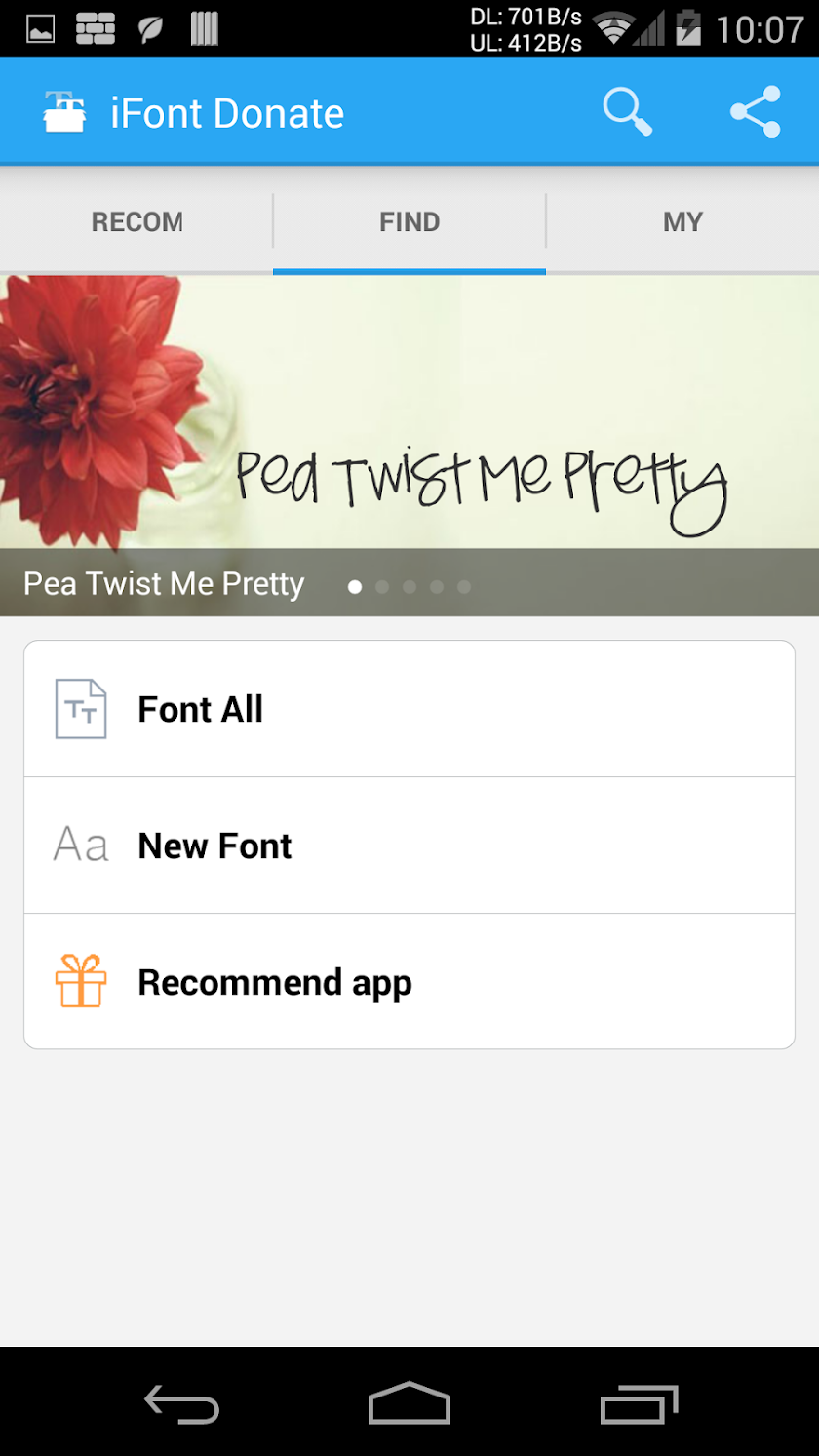 iFont Donate Screen 2