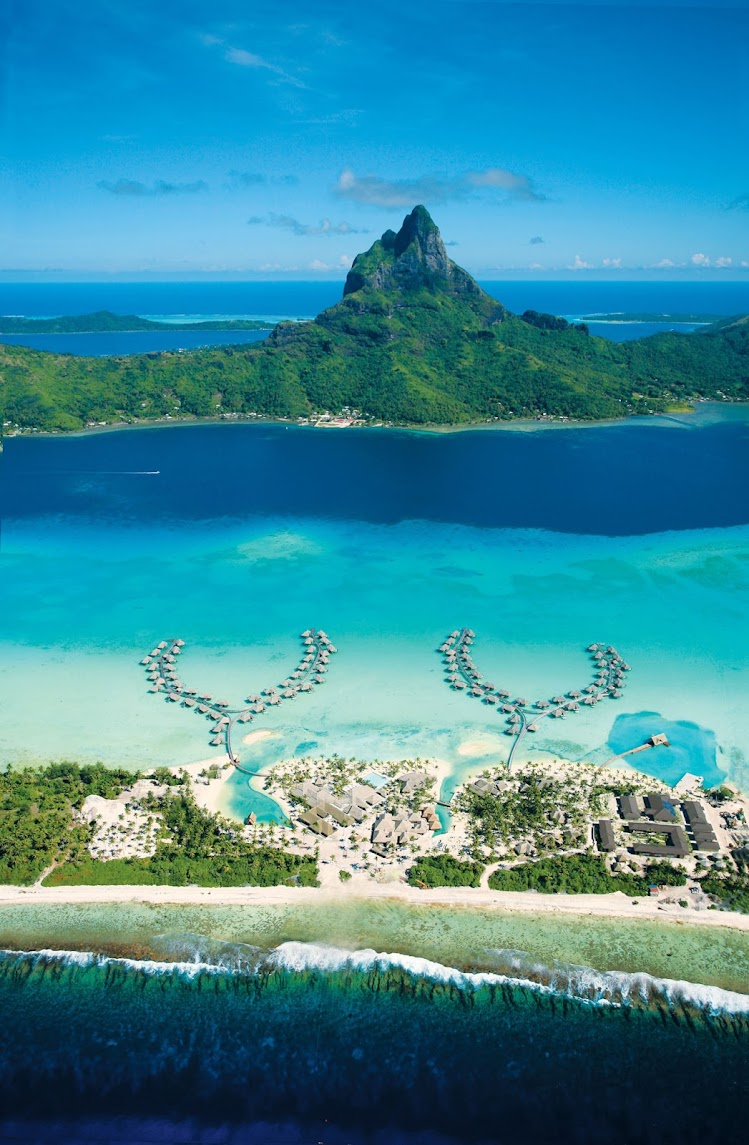 Soak in the views from Bora Bora's lagoon to Mount Otemanu and beyond at the InterContinental Bora Bora Resort, a highlight of the Paul Gauguin cruise.