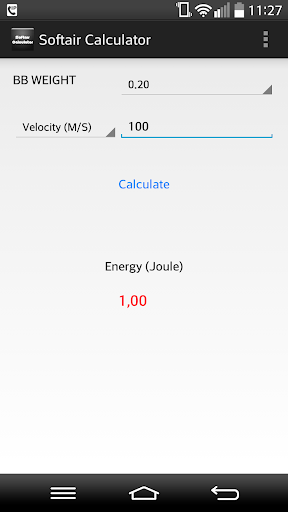 Softair Calculator