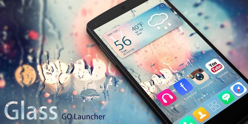 Glass GO Launcher Theme Screen 2