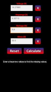 Download Volt / Amp / Watt Calculator APK for Android