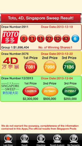 TOTO 4D Lottery Live Free