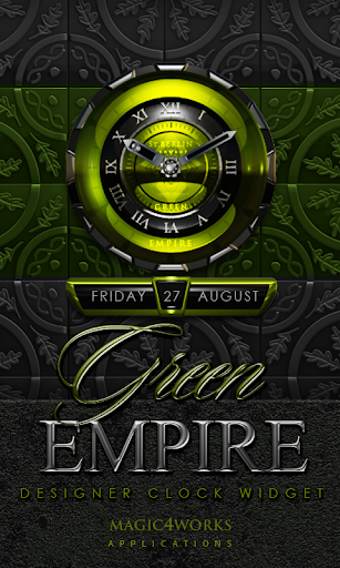 Green Empire Clock Widget