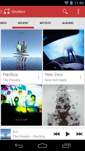Android APK : Shuttle Music Player