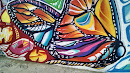 Mural Mariposa Colorida