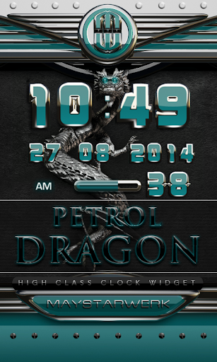 dragon digital clock petrol