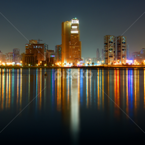 Dubai by Sarath Sankar - City,  Street & Park Night